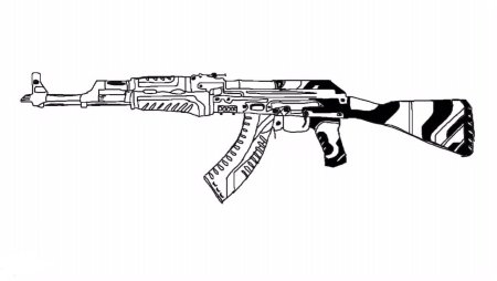 АК 47 КС го раскрашенный