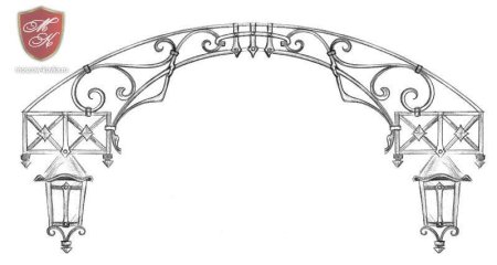 Кованые арки эскизы