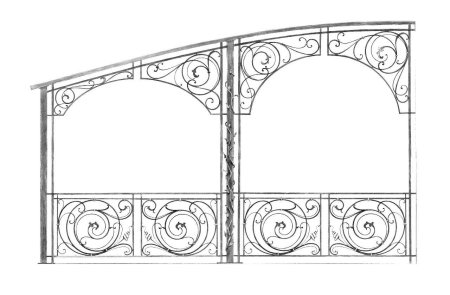 Эскизы кованых беседок
