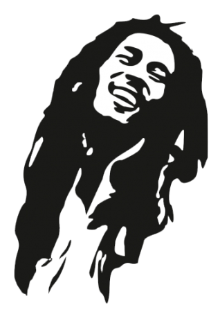 Боб Марли трафарет