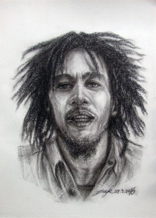 Bob Marley portrait drawing