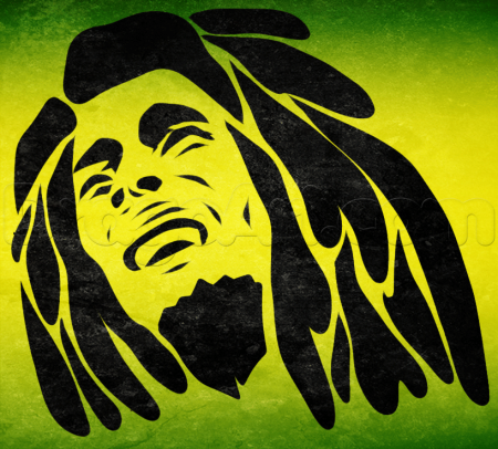 Боб Марли нарисованный