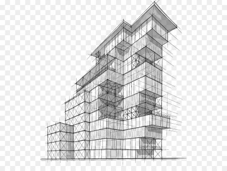 Графический эскиз здания