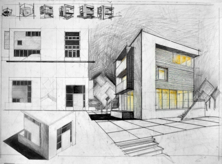 Здание с разных ракурсов