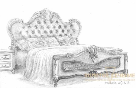 Набросок кровати