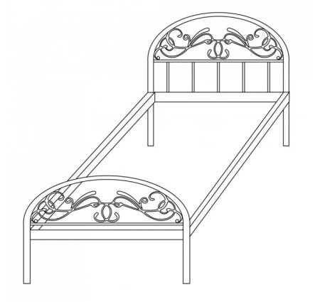 Кованная кровать детская