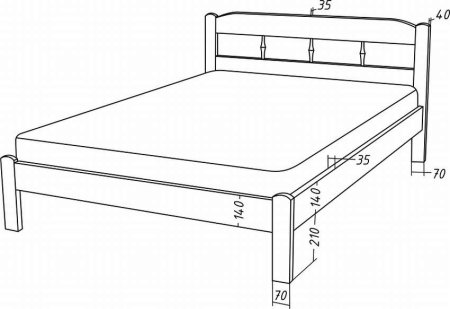 Кровать 1800х2000 схема
