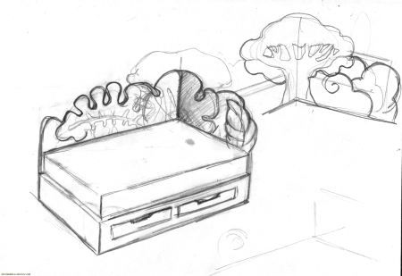 Набросок детской кровати