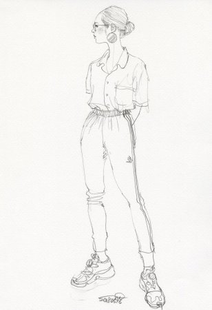 Спортивный стиль одежды эскизы