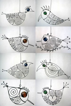 Птица из проволоки