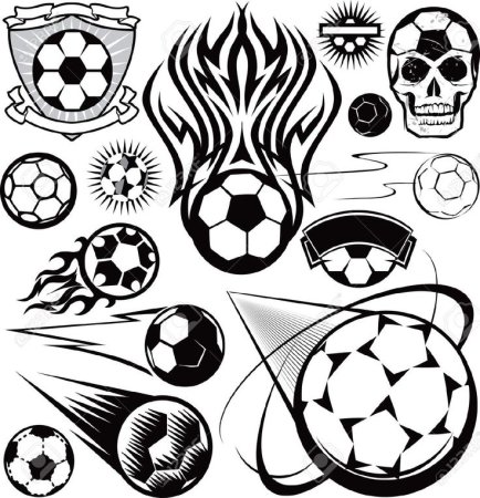 Футбольный мяч эскиз рисунок (42 фото)