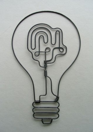 Контурные фигуры из проволоки