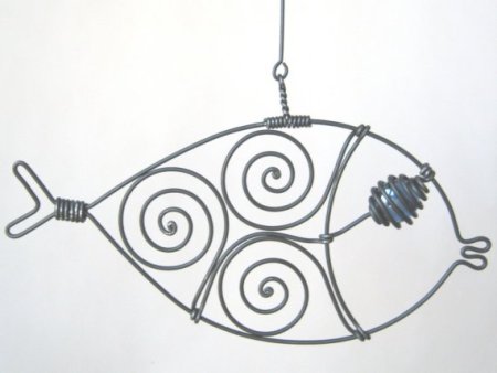 Рыба из проволоки каркас