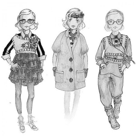Эскизы одежды для детей