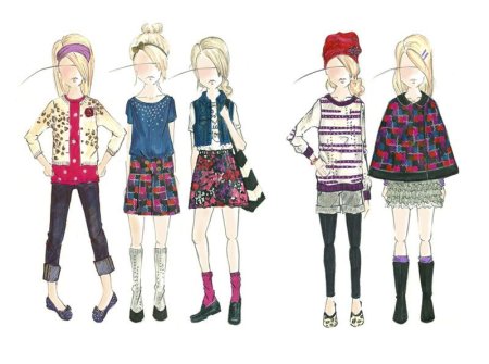 Эскизы детской одежды