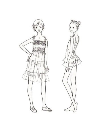 Модель ребенка для рисования одежды