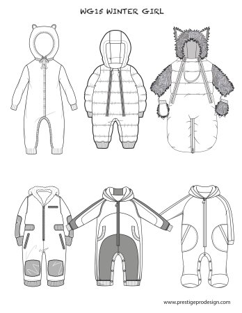 Комбинезон детский макет