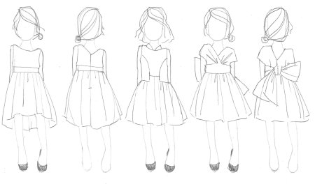 Эскизы одежды для срисовки