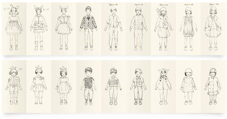 Эскизы детской одежды