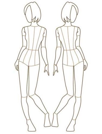 Эскиз фигуры ребенка