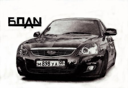 Лада Приора 2170 раскраска