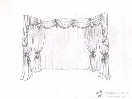 Сцена рисунок карандашом