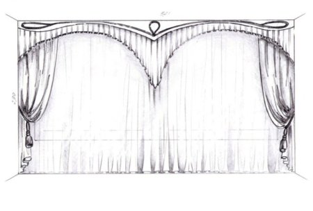 Занавес карандашом