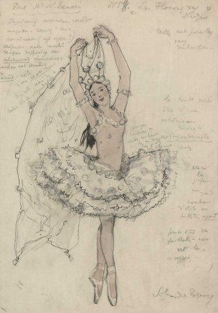 Эскиз костюма к балету Петра Ильича Чайковского Щелкунчик