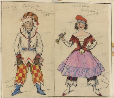 Эскиз костюма к балету Ярославна