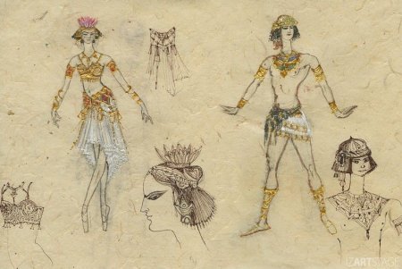 Эскизы балетных костюмов
