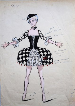 Бенуа костюмы к балету петрушка