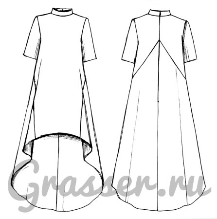 Крой платья трапеция