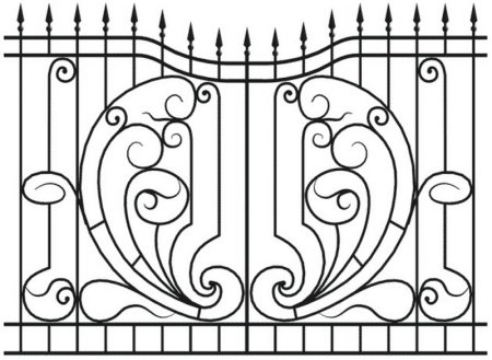 Эскиз декоративной решетки