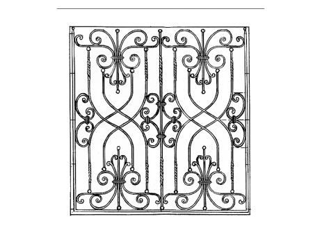 Эскиз декоративной решетки