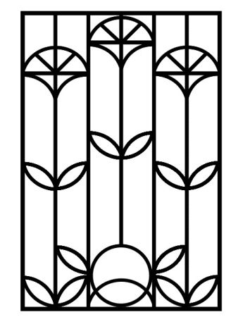 Эскиз декоративной решетки