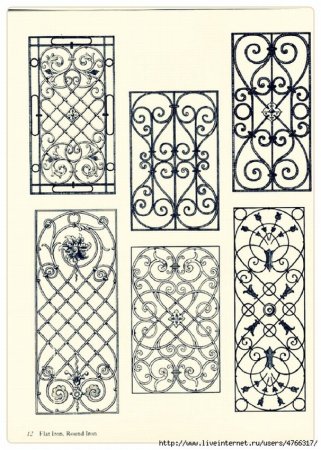 Кованая решетка узор