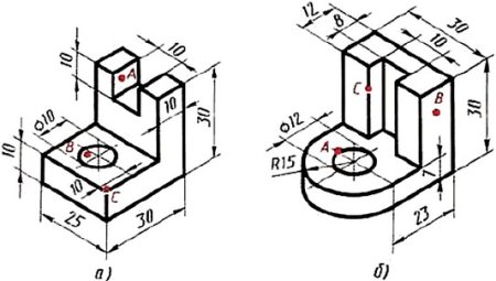 Аксонометрическая проекция рис. 98 а
