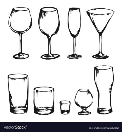 Наброски бокалов