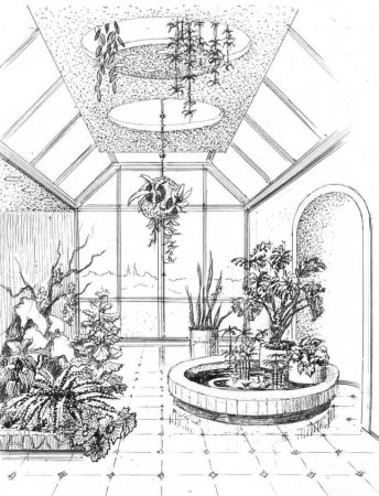 Зимний сад планировка