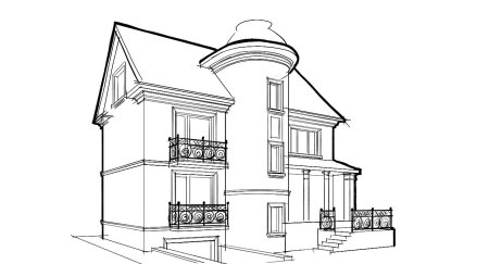 Эскиз архитектурного сооружения