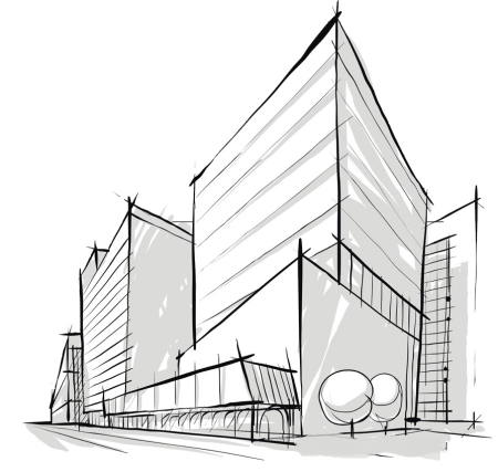 Эскиз архитектурного сооружения