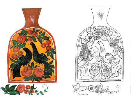 Народные промыслы Городец разделочная доска Городецкая роспись