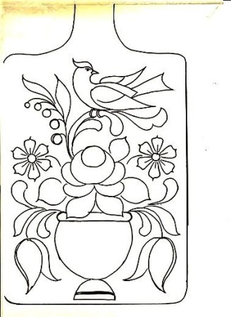 Трафарет для разделочной доски рисунок