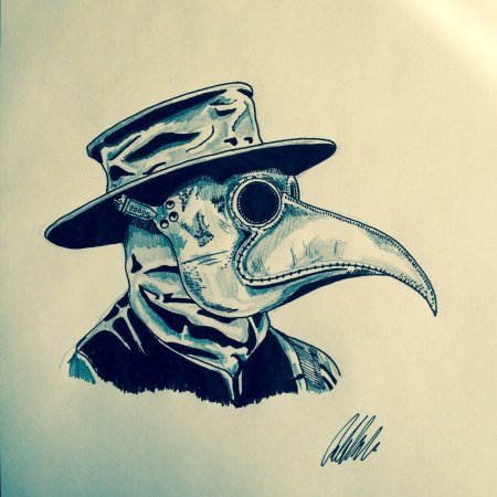 Plague Doctor тату