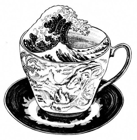 Эскиз чайной кружки