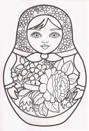 Матрешка эскиз