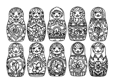 Узоры для матрешки