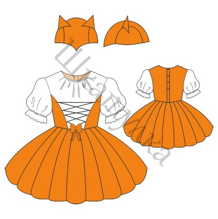 Карнавальный костюм лисы выкройка