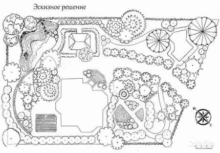 План дачного участка рисунок