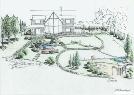 Эскиз приусадебного участка